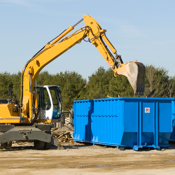 are there any restrictions on where a residential dumpster can be placed in Medford